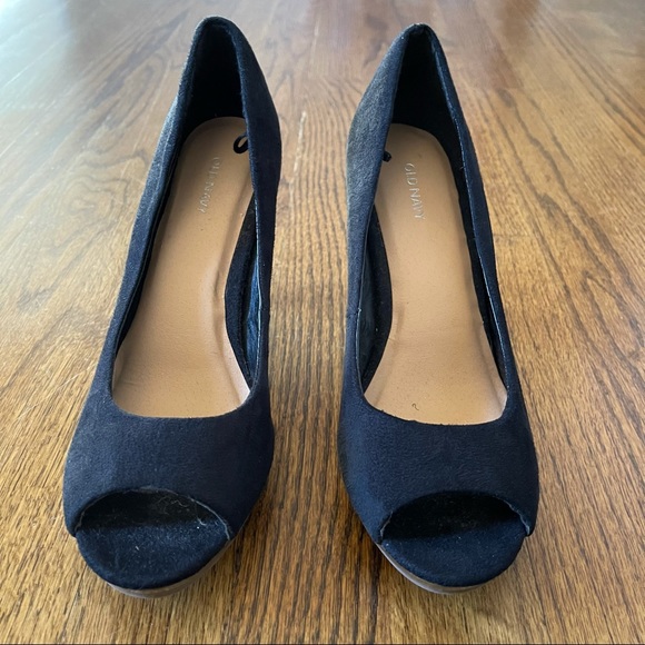 Old Navy Peep Toe Black High Heel - Picture 5 of 16